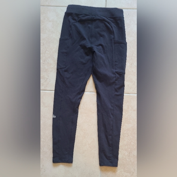 ALO Yoga Checkpoint Drawstring Leggings, Black, XS - Picture 6 of 10